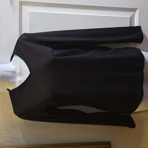 Cuddl Duds Long Sleeve Black Top Sz. Medium